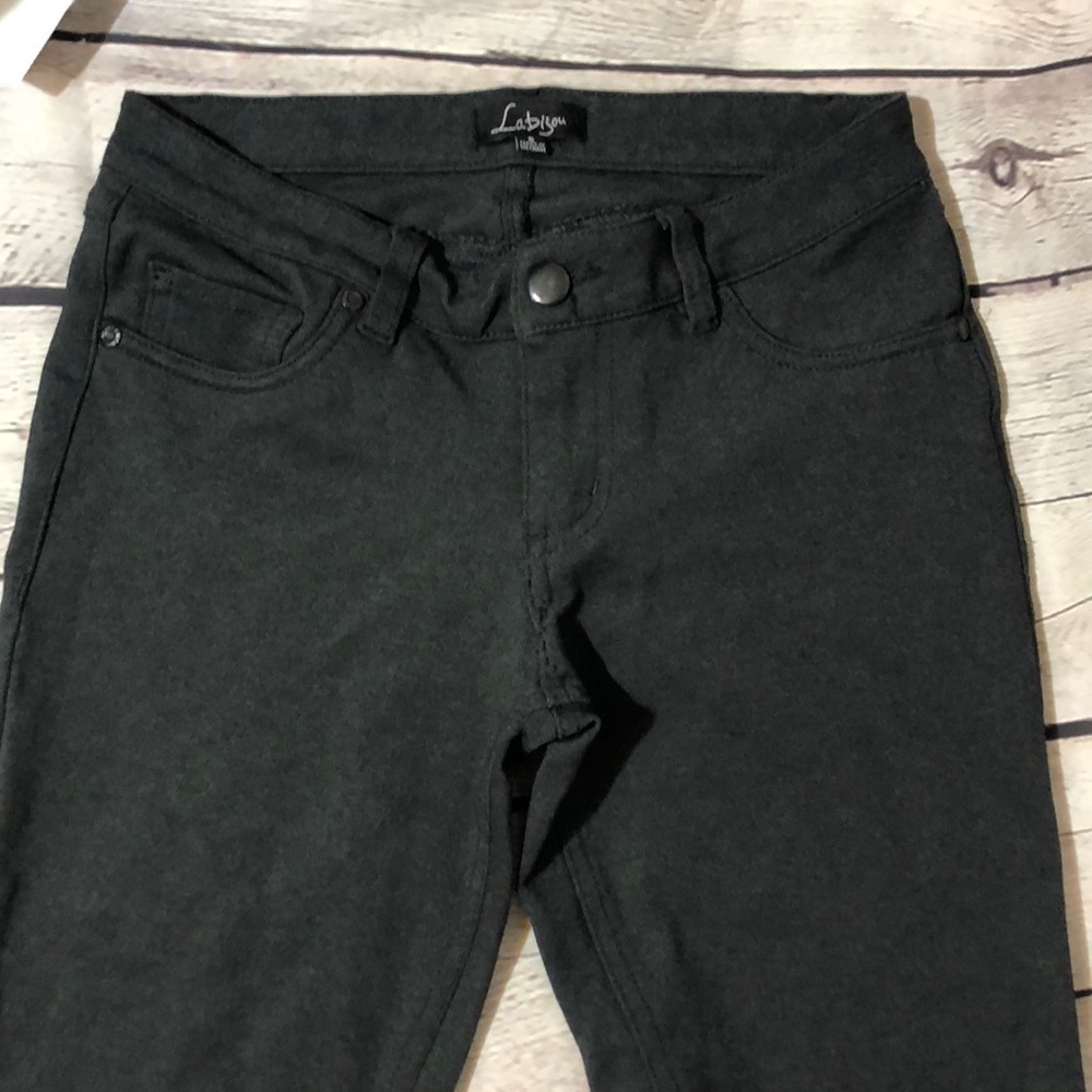Labijou Gray Jeggings Ultra Stretch Skinny Pants Size 5 Juniors